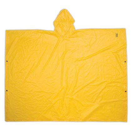 PVC RAIN PONCHO-ONE SIZE YELLOW