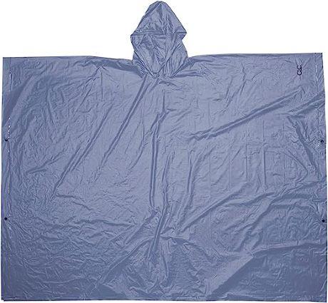 PVC RAIN PONCHO-ONE SIZE BLUE