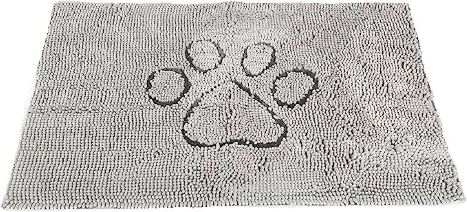 DIRTY DOG DOORMAT SILVER MEDIUM