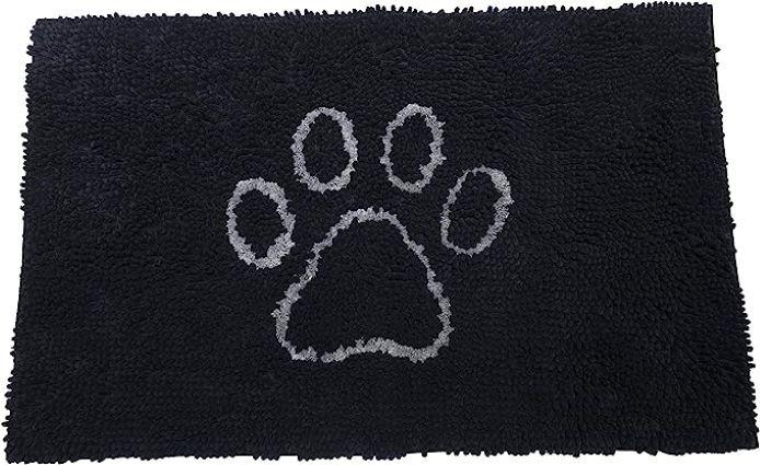 DIRTY DOG DOORMAT BLACK MEDIUM