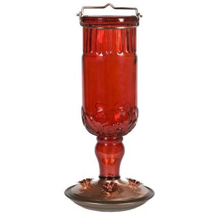 RED ANTIQUE BOTTLE FEEDER 24OZ