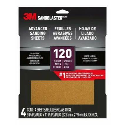 120G 4PK 9X11 SANDPAPER