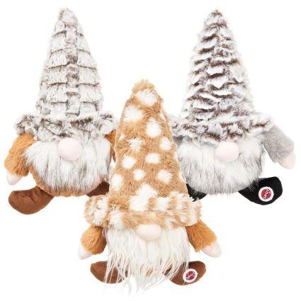 12" WOODSY GNOME DOG TOY ASSORTD