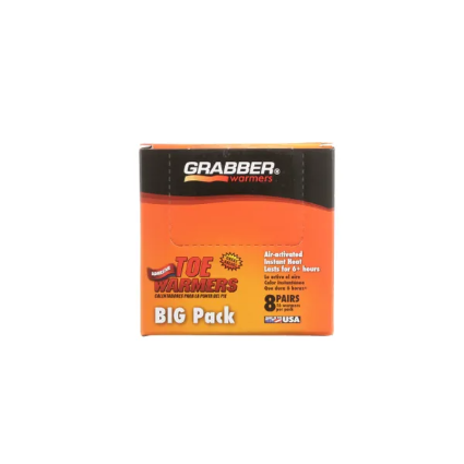 8PK GRABBER TOE WARMERS