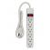 WHITE 6 OUTLET POWER STRIP