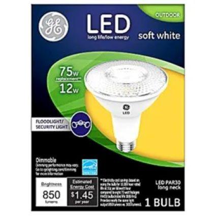 GE 12W SW PAR30 FLD BULB