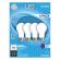 GE 4PK 8W DAY A19 BULB