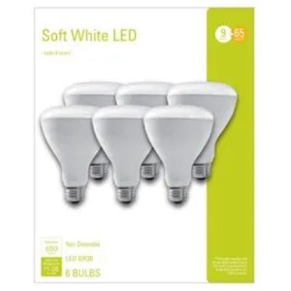 6PK SW BR30 FLD BULB