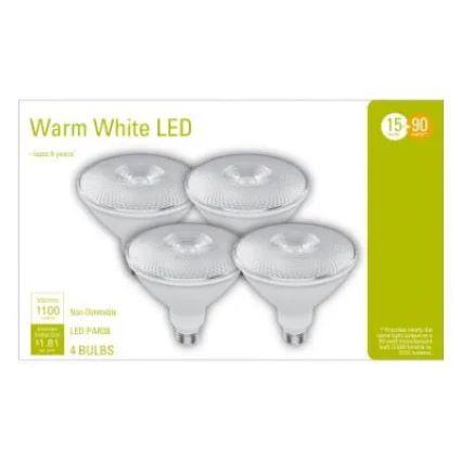 GE 4PK WHT PAR38 BULB