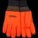 LINED ORANGE PVC GLOVES