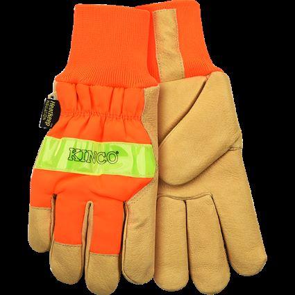 PIGSKIN SAFETY ORANGE LINED