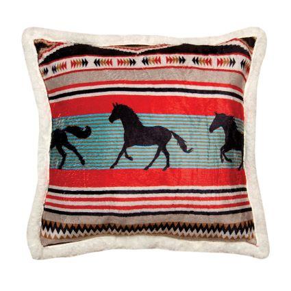 WRANGLER BK STALLION PLSH PILLOW