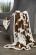 COWHIDE PLUSH SHERPA THROW