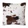 COWHIDE PLUSH PILLOW