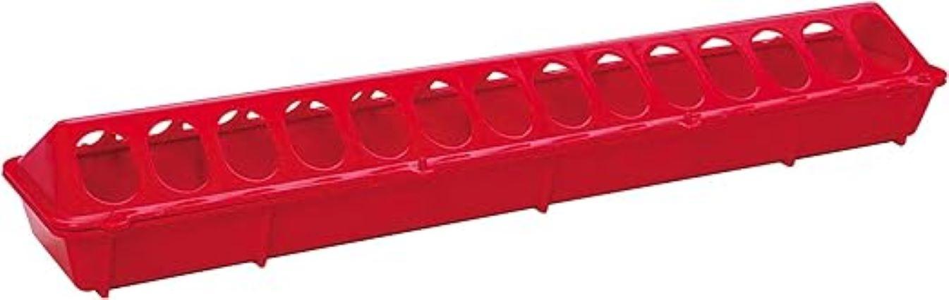 FLIP TOP POULTRY FEEDER RED