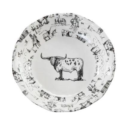 RANCH LIFE MELAMINE SERVING BOWL