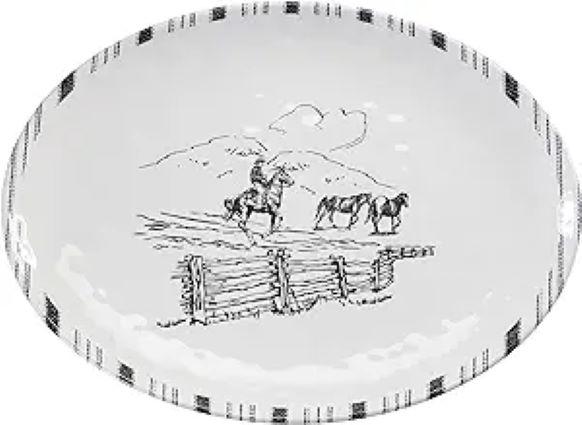 RANCH LIFE MELAMINE SERVING PLAT