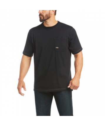 RBR WORKMAN LOGO TSHIRT BLACK