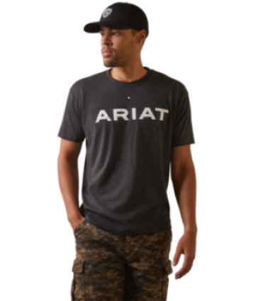 ARIAT BRDD TSHIRT CHARCOAL HTH