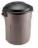 20GAL BLACK TRASH CAN W/ LID