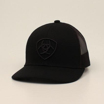 ARIAT MENS BLACK LOGO CAP