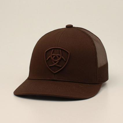 ARIAT MENS BROWN LOGO CAP