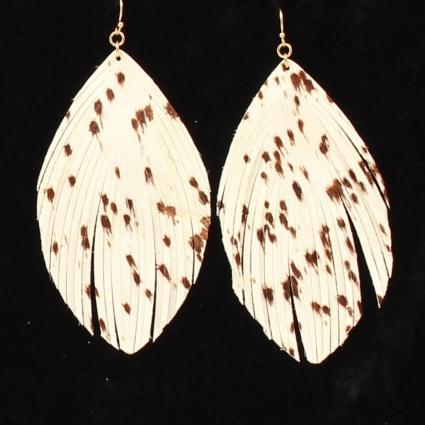 BR FRINGE TEARDROP EARRINGS WHIT