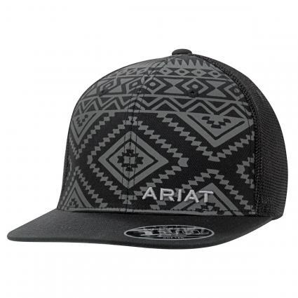 ARIAT MENS AZTEC CAP BLACK