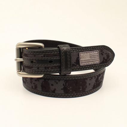 ARIAT DIGI CAMO FLAG BELT BLACK