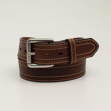 ARIAT DOUBLE STITCH LEATHER BELT