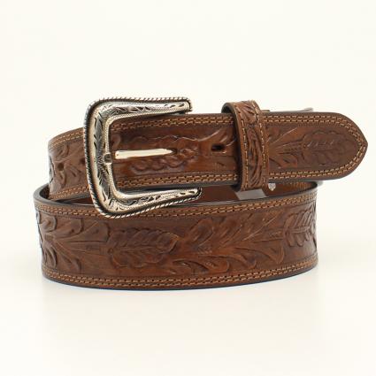 NOCONA BROWN TOOLED BELT