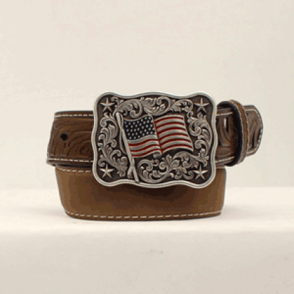 1 1/4" BOYS BELT FLAG BUCKLE