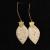 BR CALF HAIR FEATHERED EARRINGS