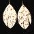 BR FRINGE TEARDROP EARRINGS WHIT