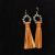 BEADED LEATHER FRINGE EARRINGS