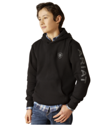 YTH ARIAT LOGO HOODIE BLACK