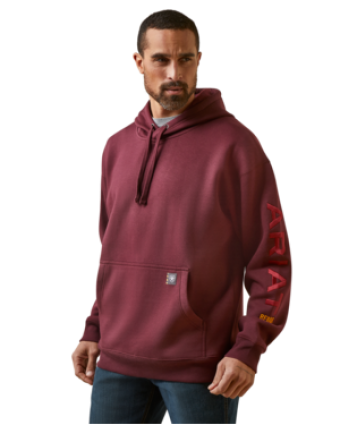 REBAR GRAPHIC HOODIE MALBEC