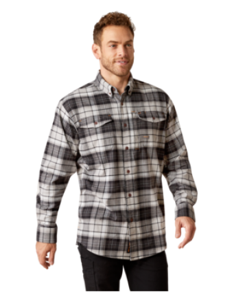 RBR DURASTRETCH FLANNEL CHARCOAL