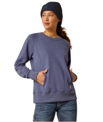 REBAR CROPPED SWEATSHIRT BLUE