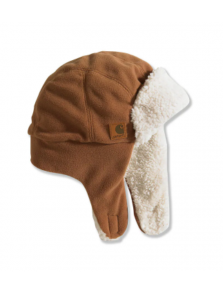 KNIT TRAPPER HAT BROWN