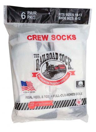 6PR COTTON CREW SOCK