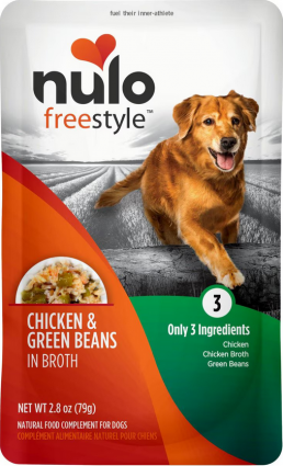 NULO TOPPER DOG CHICK GREEN BEAN