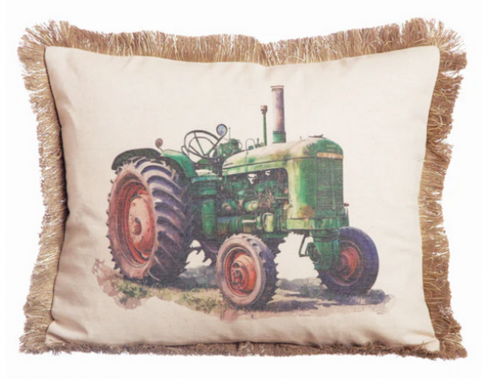 ANTIQUE TRACTOR PILLOW