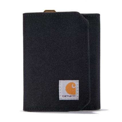 NYLON DUCK TRIFOLD WLT BLK