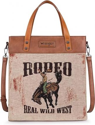 WRANGLER GRAPHIC TOTE BRONCO