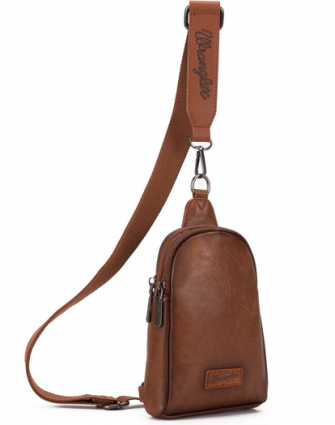 WRANGLER SLING CHEST BAG BROWN