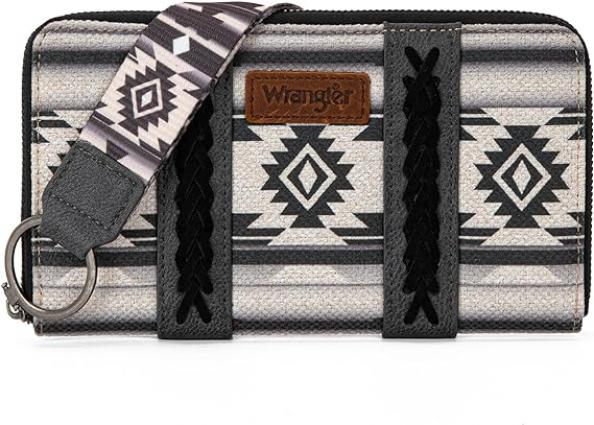 WRANGLER AZTEC WRIST WLT BLACK