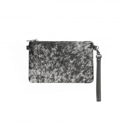 COWHIDE CLUTCH BLACK