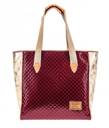 RODEO QUILT TOTE BURGANDY