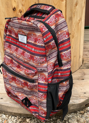 RECESS BACKPACK BURGANDY AZTEC